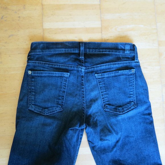 7 SEVEN FOR ALL MANKIND trouser dark wash jeans 26 - Picture 4 of 6